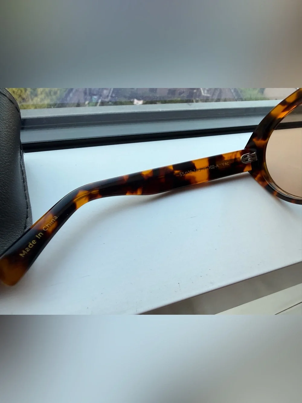 Elisa Johnson Val Tortoiseshell Brown Aviator Sunglasses